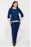 Blue pantsuit