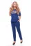 Blue denim pantsuit
