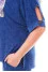 Blue denim pantsuit