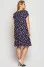Dress "Yana" in blue with floral print