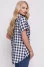"Angelina" blue checkered shirt