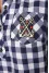 "Angelina" blue checkered shirt