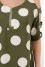 Tropicana green polka dot sundress