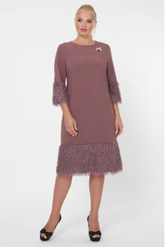 Chocolate-colored dress 