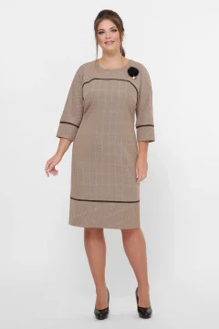 Caramel-colored dress 