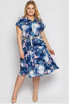 Almira dress with frost print
