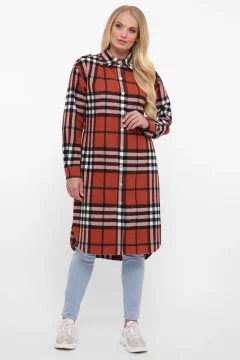 Ochre-colored Karla shirt dress
