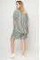 "Isabella" white suit with olive stripes