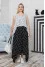 "Roxana" dress with polka dot print