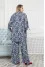 Phoebe suit in dark blue with print