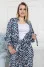 Phoebe suit in dark blue with print