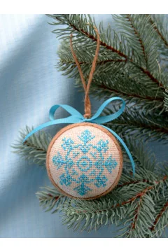 Sky blue Christmas tree ornament 