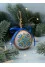 Christmas tree ornament "Traditional" with yellow and blue ornament