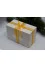 Set of Christmas tree balls "Snowflakes" orange