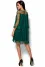 Dress "Ivy" dark green color