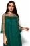 Dress "Ivy" dark green color