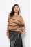 Jumper "Kasiana" camel with black