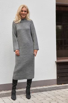 Платье «Индира» серого цвета