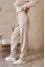 Pearl-colored "Clirde" pants