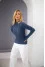 Indigo turtleneck "Michele"