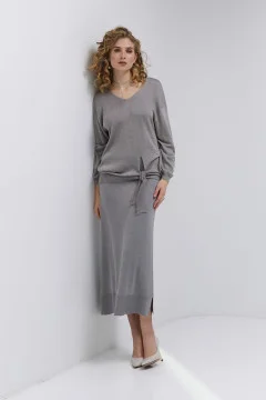 Steel-colored Gladys skirt