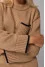 Sweater "Alexa" sand color with black