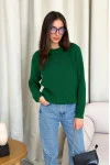 Emerald-colored jumper "Ketta"