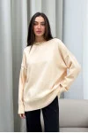 "Mia" jumper in creme brulee color