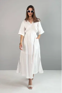 Dress "Atika" milky color
