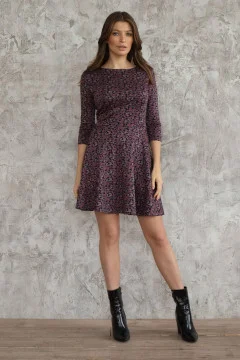 Blue printed dress 