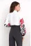 "Justin" milky blouse with print