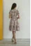 "Trudens" powder-colored dress with print