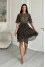 Melfi dress in blue with print