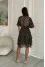 Melfi dress in blue with print