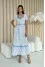 "Darlene" milky-colored dress with print