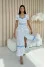 "Darlene" milky-colored dress with print