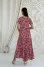 "Brenda" beige dress with print