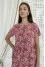 "Brenda" beige dress with print