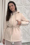 Жіноча куртка «Тіа» молочного кольору