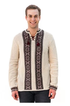 Knitted embroidery "Cross"