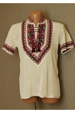 Knitted embroidered shirt 