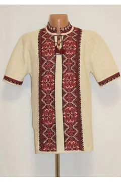 Knitted embroidered shirt 
