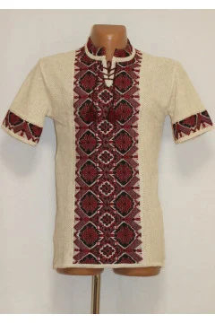 Knitted embroidered shirt 