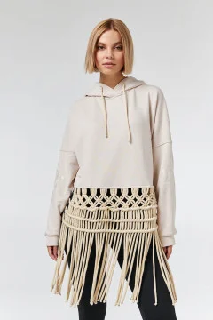 Sweatshirt "Phyllis" beige