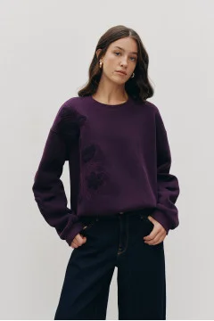 Sweatshirt "Yasichka" burgundy