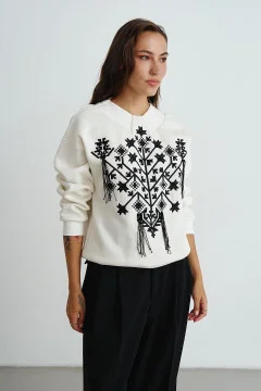 Sweatshirt "Pearl of Slobozhanshchyna" white