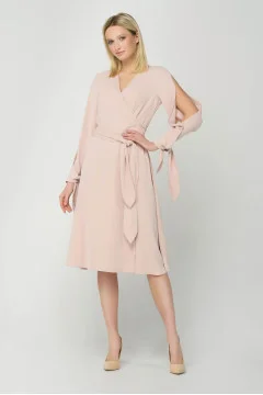 Beige Blade Dress