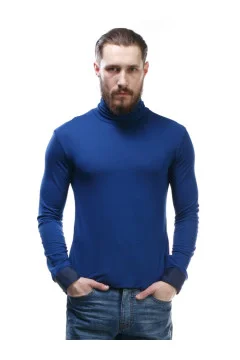 Men's blue Pipe golf shirt