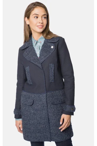 Women's coat "Tayana" dark blue