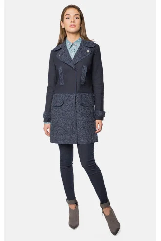 Women's coat "Tayana" dark blue